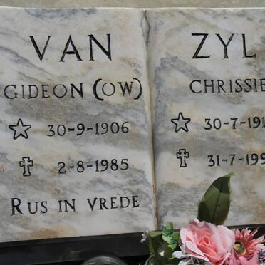 ZYL O.W., van 1906-1985 &amp; Chrissie 1917-1994