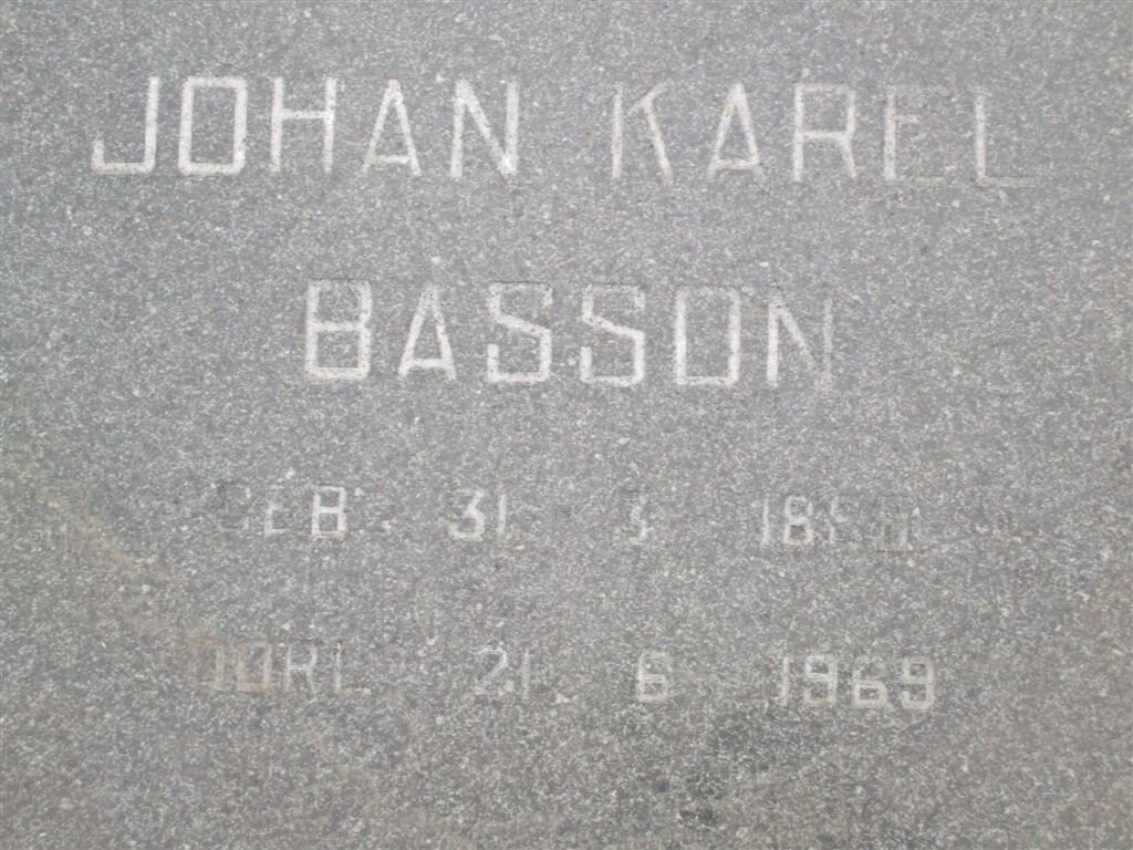 BASSON Johan Karel 1898-1969