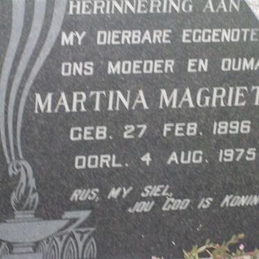 BOTHA Martina Magrieta 1896-1975