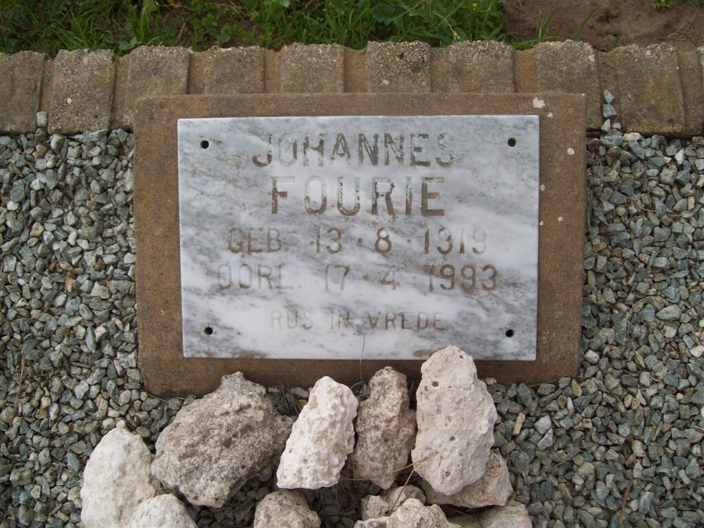 FOURIE Johannes 1919-1993