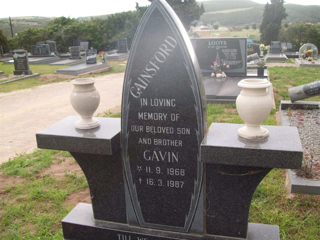 GAINSFORD Gavin 1968-1987