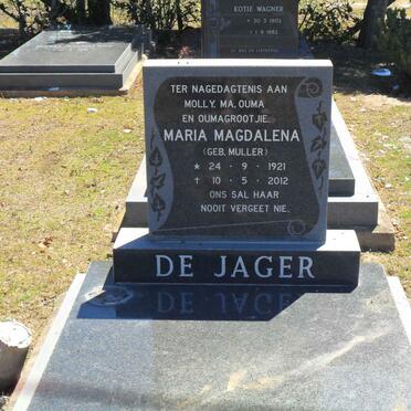 JAGER Maria Magdalena, de nee MULLER 1921-2012