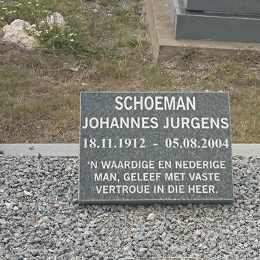 SCHOEMAN Johannes Jurgens 1912-2004