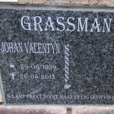 GRASSMAN Johan Valentyn 1939-2013