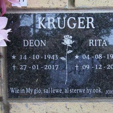 KRUGER Deon 1943-2017 &amp; Rita 1947-2017
