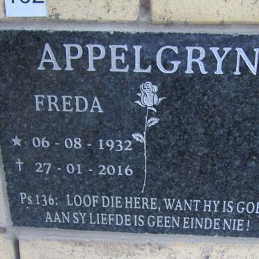 APPELGRYN Freda 1932-2016