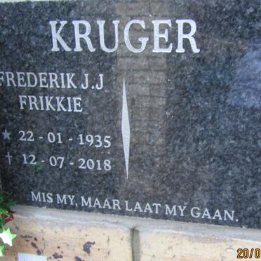 KRUGER Frederik J.J. 1935-2018
