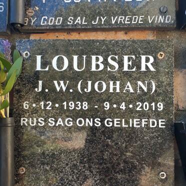 LOUBSER J.W. 1938-2019