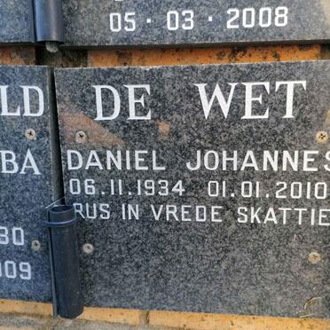 WET Daniel Johannes, de 1934-2010