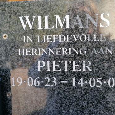 WILMANS Pieter 1923-2009