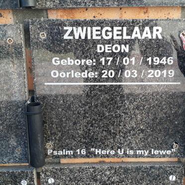 ZWIEGELAAR Deon 1946-2019