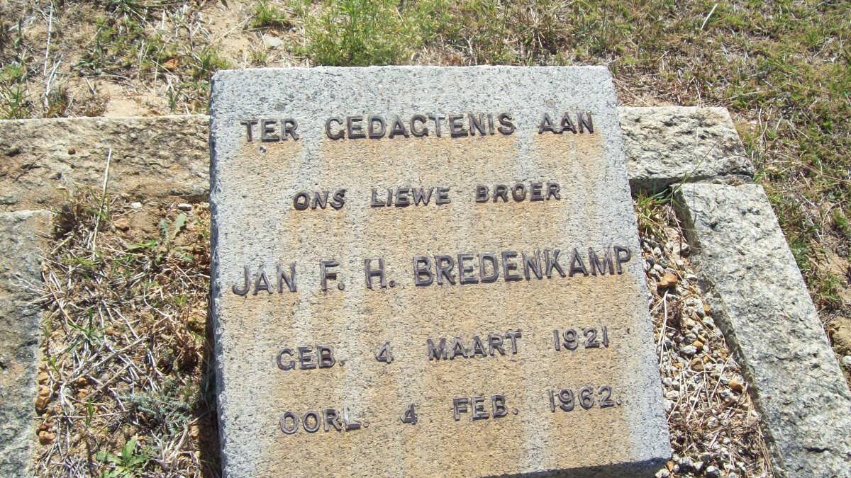 BREDENKAMP Jan F.H. 1921-1962