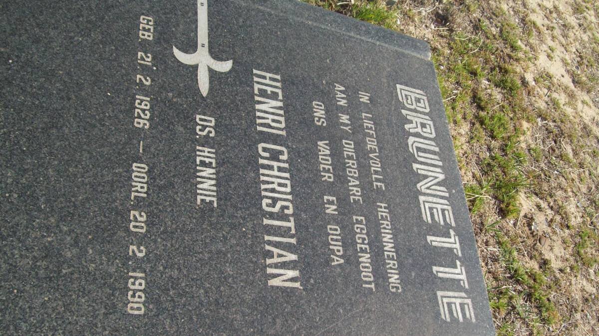 BRUNETTE Henri Christiaan 1926-1990