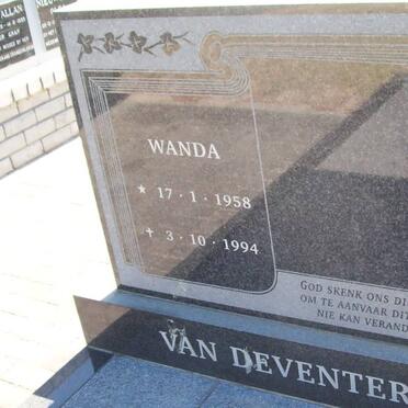 DEVENTER Wanda, van 1958-1994