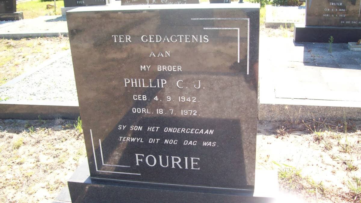FOURIE Phillip C.J. 1942-1972