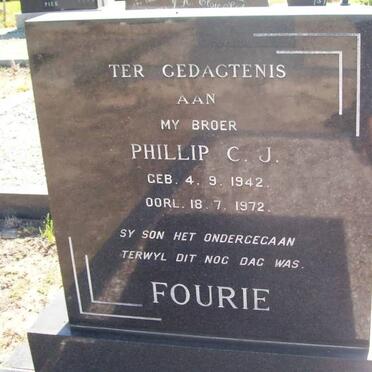 FOURIE Phillip C.J. 1942-1972