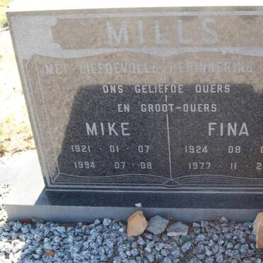 MILLS Mike 1921-1994 &amp; Fina 1924-1977