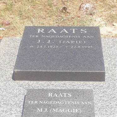 RAATS J.J. 1923-1995 &amp; M.J. 1925-2014