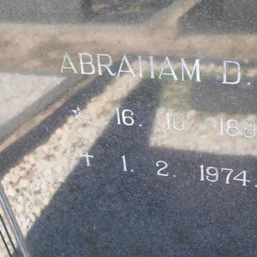 RAATS Abraham D. 1897-1974