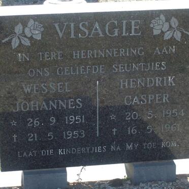 VISAGIE Wessel Johannes 1951-1953 :: VISAGIE Hendrik Casper 1954-1961