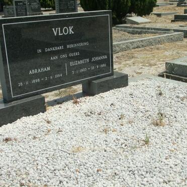 VLOK Abraham 1898-1984 &amp; Elizabeth Johanna 1905-1982
