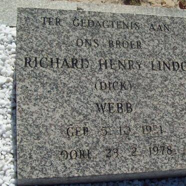 WEBB Richard Henry Lindo 19?1-1978