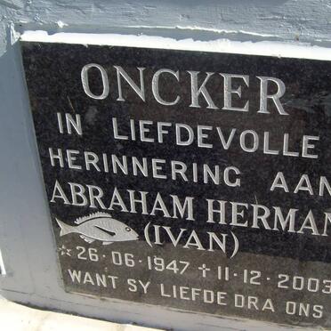 ONCKER Abraham Herman 1947-2003
