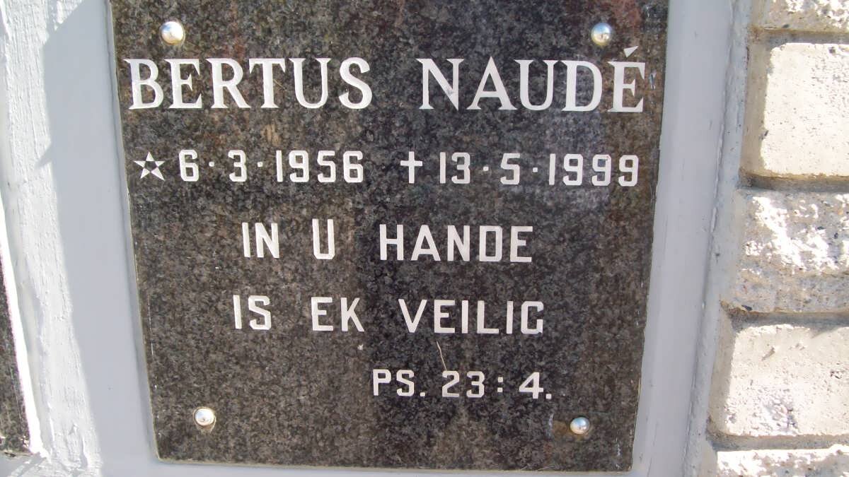 NAUDE Bertus 1956-1999