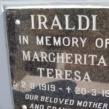 IRALDI Margherita Teresa 1919-1999