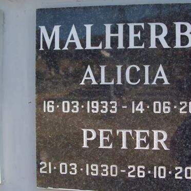 MALHERBE Peter 1930-2002 &amp; Alicia 1933-2001