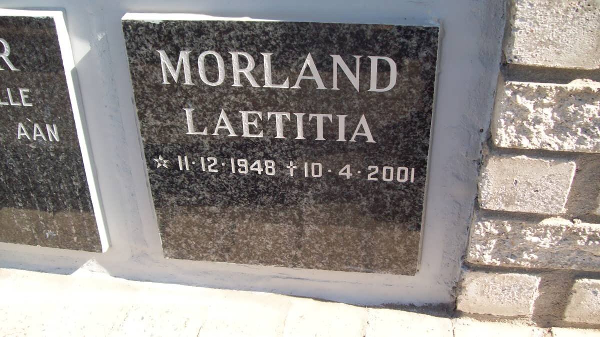 MORLAND Laetitia 1948-2001