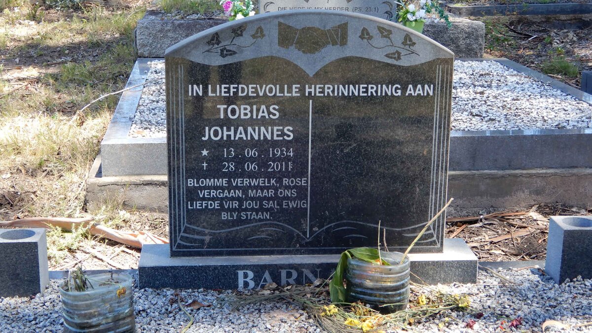 BARNARD Tobias Johannes 1934-2011