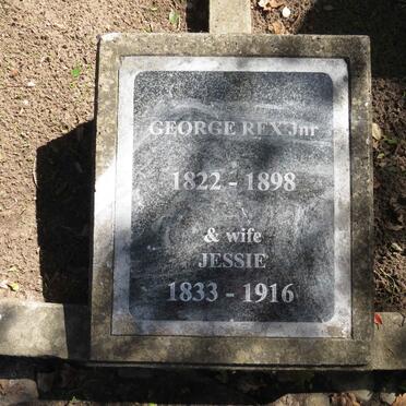 REX George 1822-1898 &amp; Jessie 1833-1916