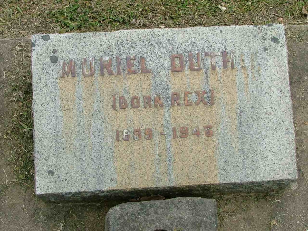 DUTHIE Muriel nee REX 1889-1946