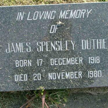 DUTHIE James Spensley 1918-1980