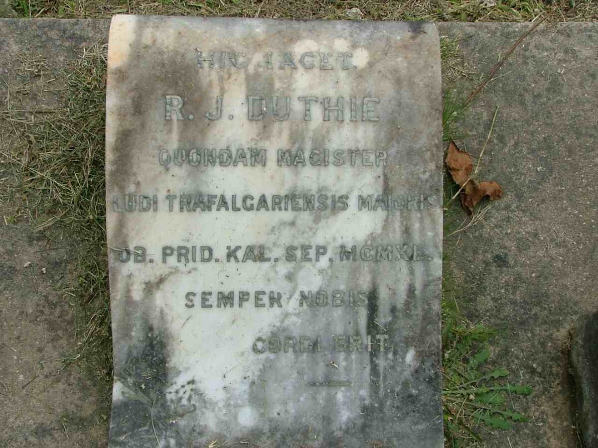 DUTHIE R.J. -1911