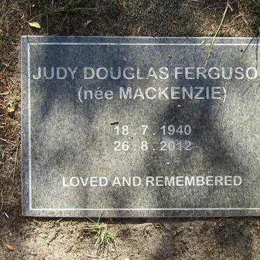 FERGUSON Judy Douglas nee MACKENZIE 1940-2012