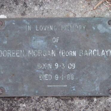 MORGAN Doreen nee BARCLAY 1909-1988