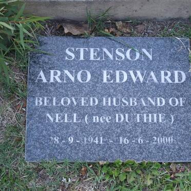 STENSON Arno Edward 1941-2000