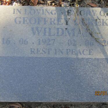 WILDMAN Geoffrey Derek 1927-2005