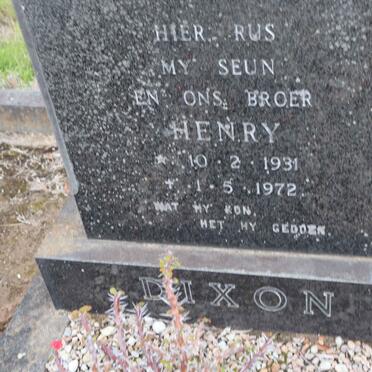 DIXON Henry 1931-1972