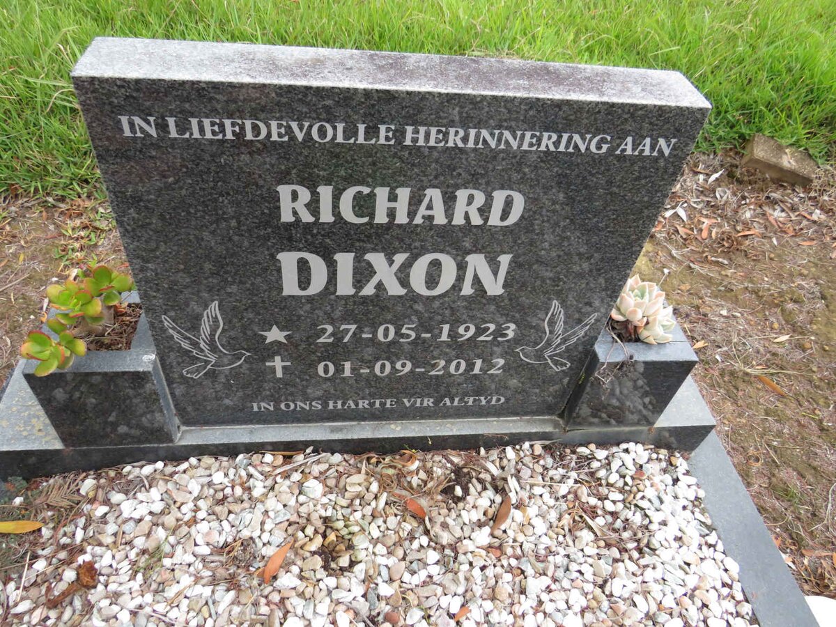 DIXON Richard 1923-2012