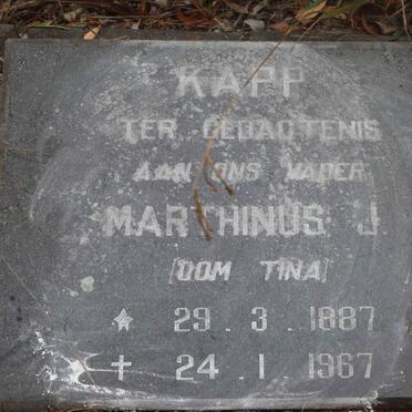 KAPP Marthinus J. 1887-1967