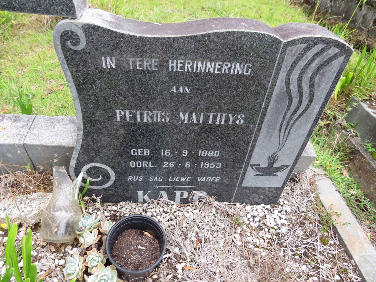 KAPP Petrus Matthys 1880-1953