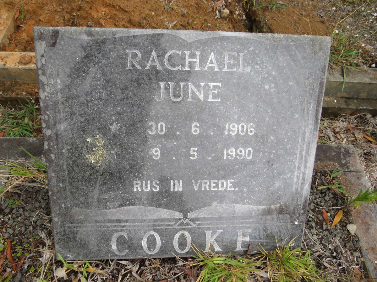 COOKE Rachel June 1906-1990