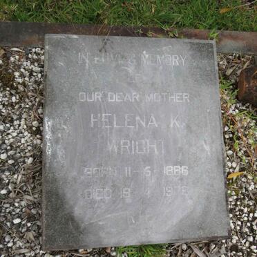 WRIGHT Helena K. 1886-1979
