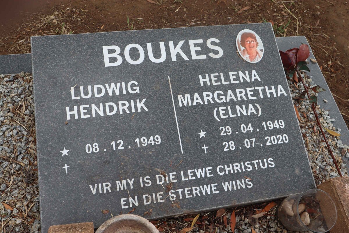 BOUKES Ludwig Hendrik 1949- & Helena Margaretha 1949-2020