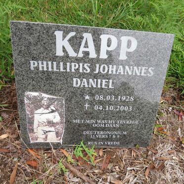 KAPP Phillipis Johannes Daniel 1928-2003