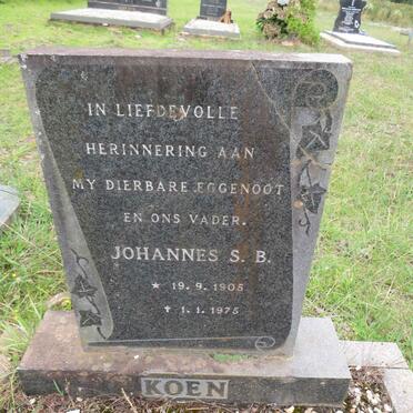 KOEN Johannes S.B. 1905-1975