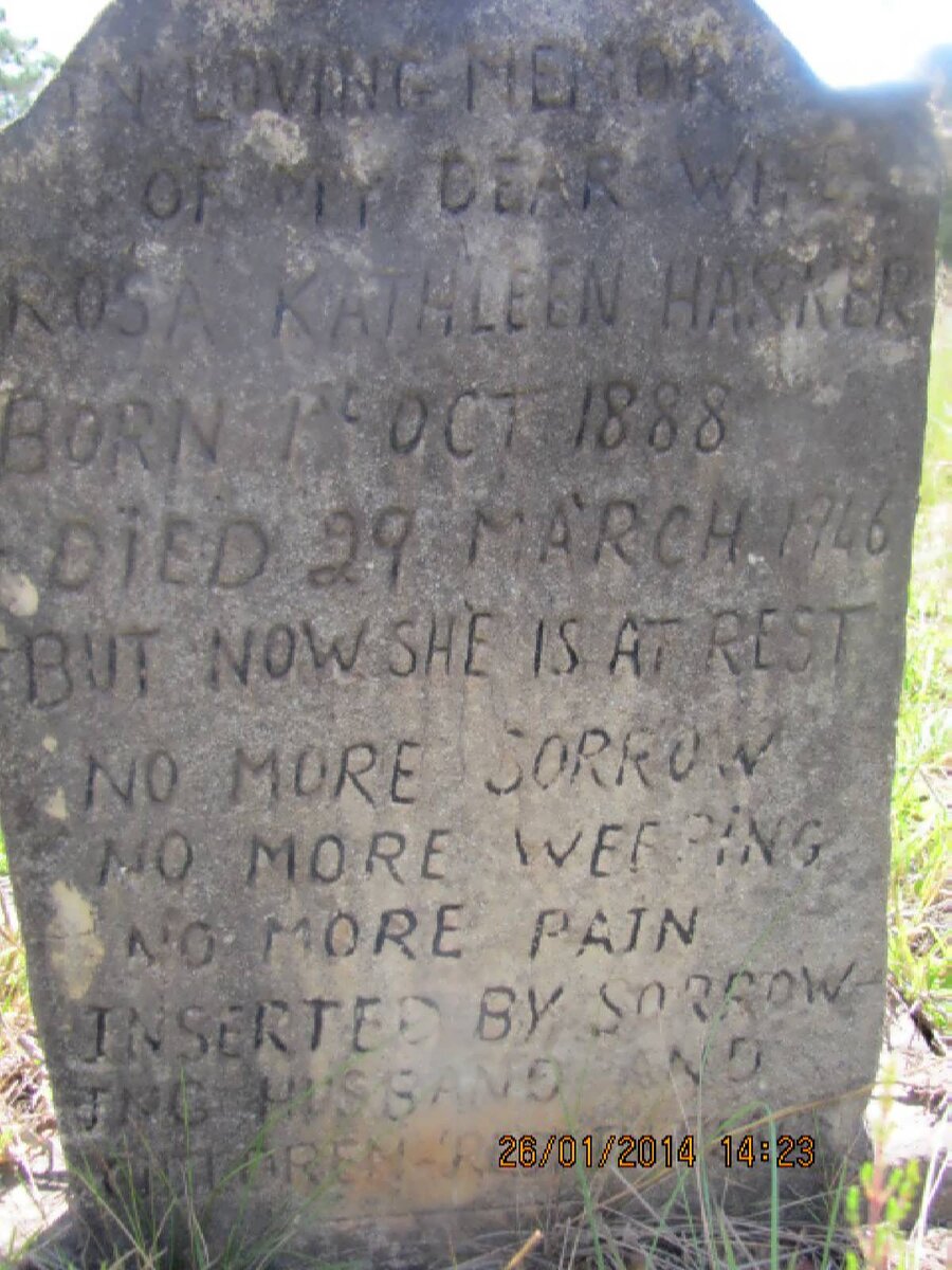 HARKER Rosa Kathleen 1888-1946